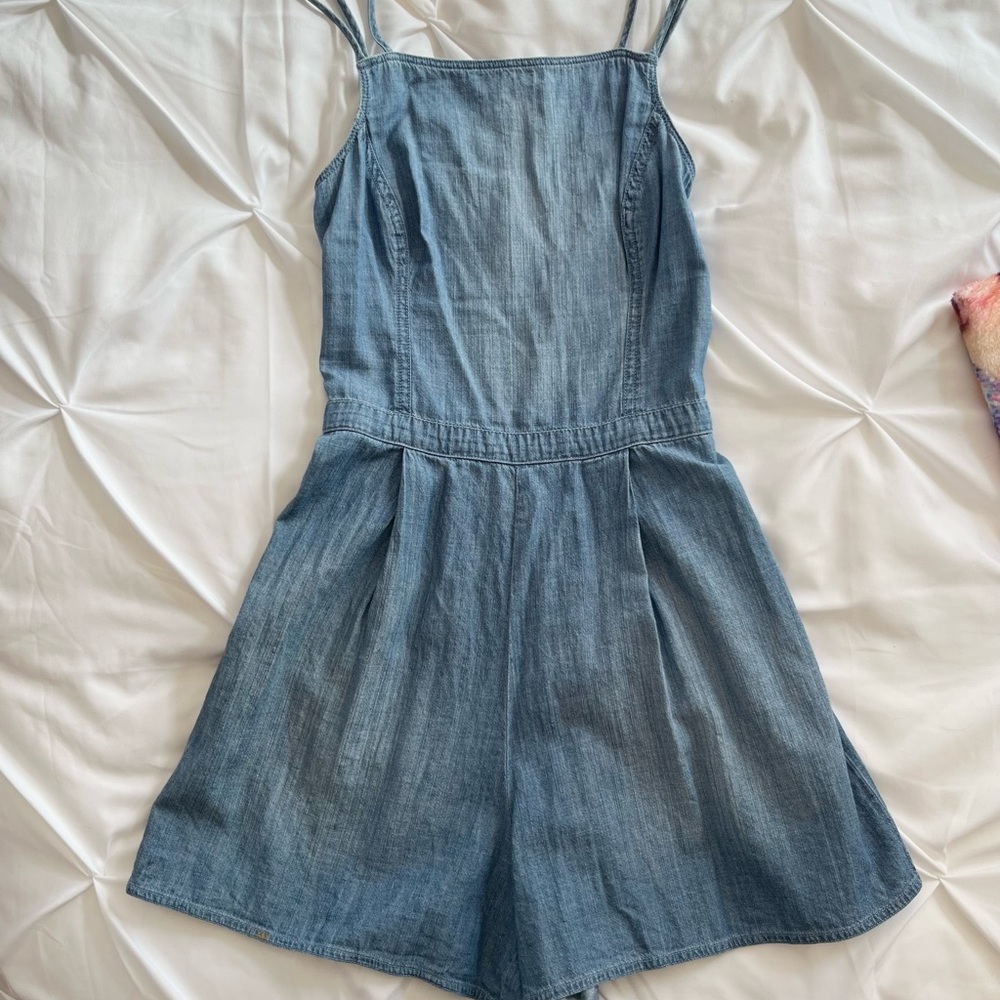 Hollister denim romper